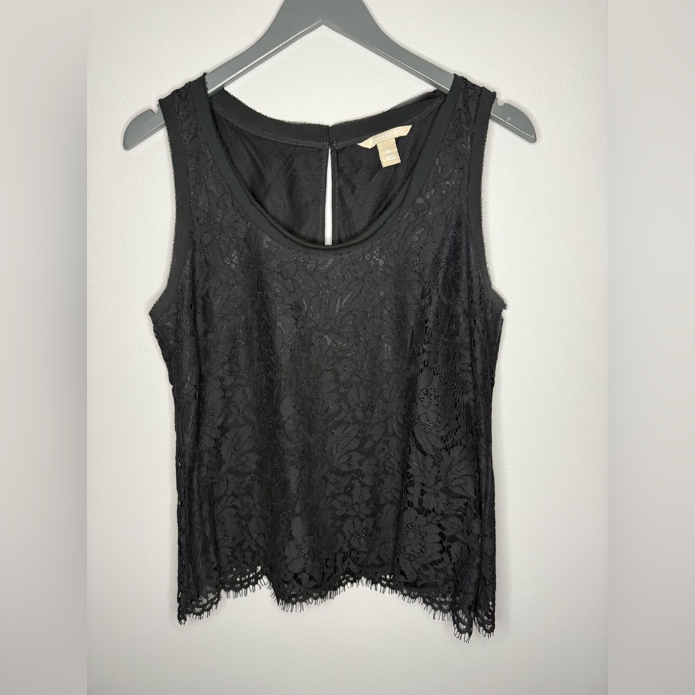Banana Republic Black Lace Tank Top
